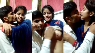 Cute Village Girl’s Steamy Kiss and Boob-Licking Romance