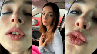 NRI Girl’s Car Tease Sensual Kiss Trap