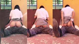 College girl’s Hidden Anal Ride in Uniform
