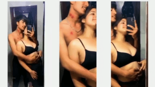 Sexy Indian Couple’s Mirror Post-Fuck Cuddle