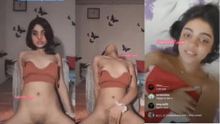 Sexy Influencer’s Live Strip and Masturbation Show