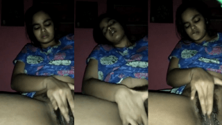 Girl Fingers Pussy, Licks Fingers with Eye Rolls