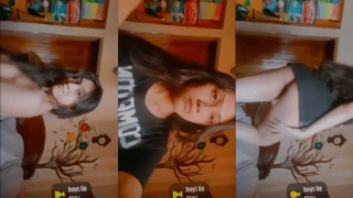 Sexy Girl Strips Naked to Reveal Beautiful Curves with Sexy Moves