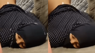 Hijabi Woman Ass Up Gets Cum All Over Hijab