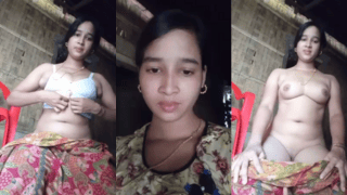 Village Woman On Live Call Strips Boobies Masturbates For Secret Lover