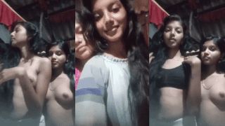 Two Village Sisters Share Same Boyfriend – Naked Boob Press & Masturbation
