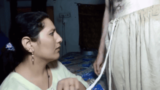 Slutty Aunty Seduces Son’s Friend – Eyes Closed Deep Throat Blowjob