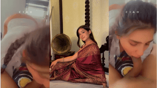 Sexy Traditional College Girl In Uniform Gives Blowjob With Nude Ass Up