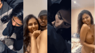 Desi NRI Couple Abroad Outdoor Blowjob & Naked Room Celebration