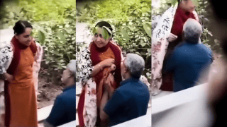 Agyakari Bahu Feeds Sasur Ji Her Milk on Morning Walk – Hidden Bench Suck
