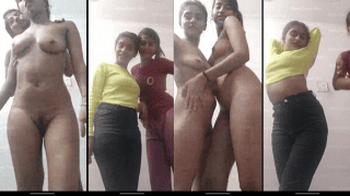Naughty Slutty Desi Sisters Perform Live Nude Lesbian Show For Shared Boyfriend