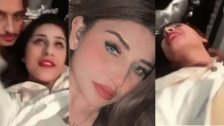 Naughty Pakistani Big Boobies Girl Boob Play on Lover’s Lap