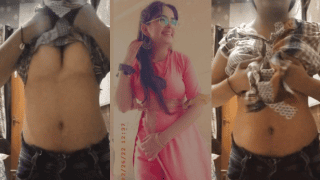Cute Shimla Girl Pulls Shirt Up Showing Big Indian Boobies