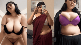 Big Boobie Milky Skin Baddie Teases With Hot Strip & Pussy Show