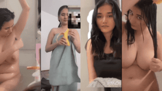 Submissive Mumbai Girl Obeys Lover & Baths Naked on Live Call