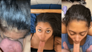 White Dick Obsessed Desi NRI Girl Gives Obedient Blowjob To White BF