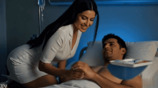 Sexy Nurse Gives Patient Special Treatment With Ride & Doggy Fuck