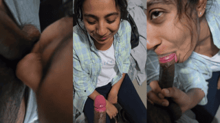 Cute Mallu Girl Excitedly Sucks Lover’s Dick With Giggles But Acts Shy For More