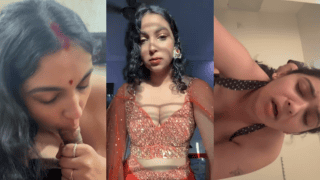 Indian Babe Gets Married But Still Cheats Shamelessly – Blowjob With Sindoor On & Hard Doggy Ride