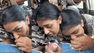 Dick Hungry South Indian Woman Gives Steamy Car Blowjob With Pure Lust