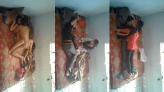 Horny College Couple Fucks On Old Mattress While Friends Secretly Record On CCTV