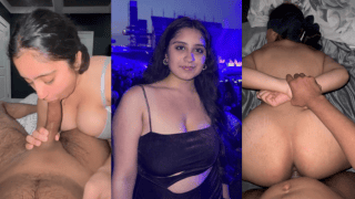 Gorgeous Docile Indian Girl Gives Soft Passionate Blowjob Then Gets Blindfolded In Doggy